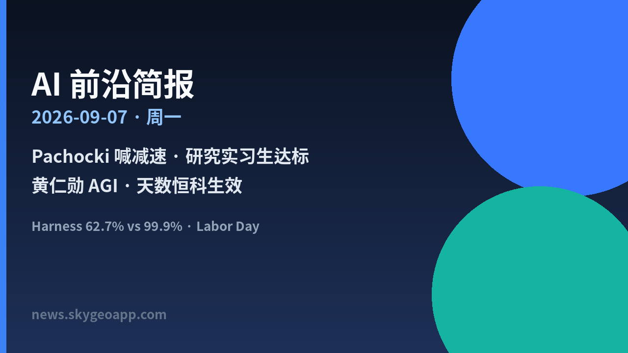 AI 前沿简报封面