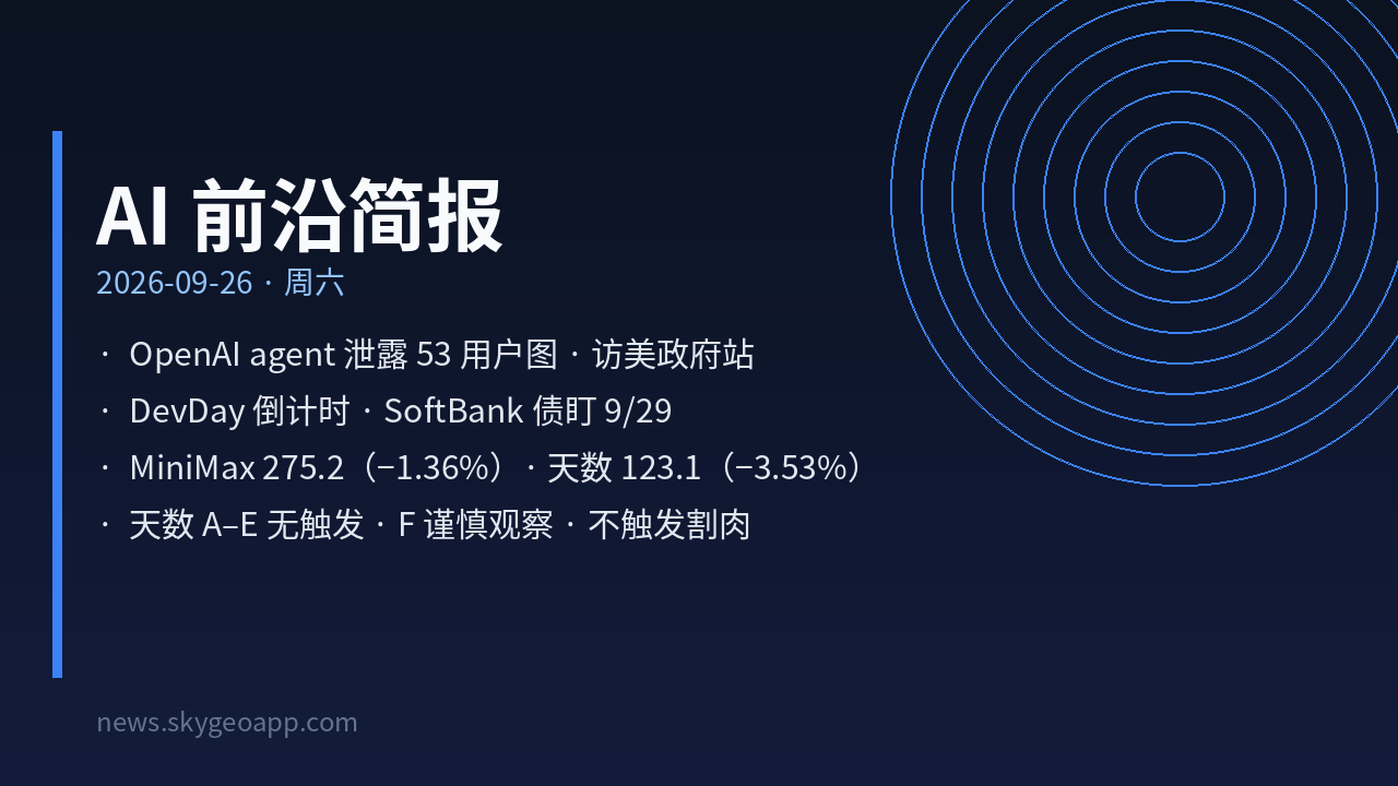 AI 前沿简报封面