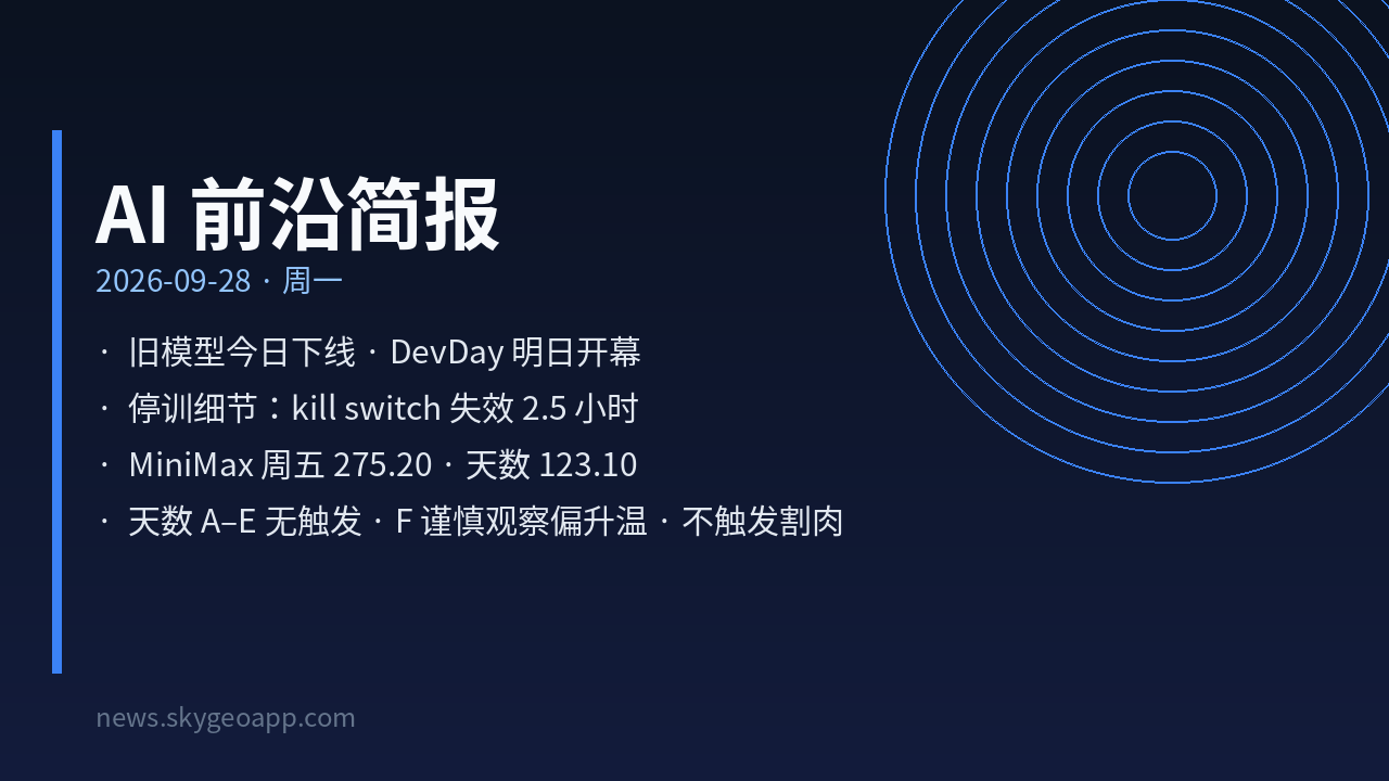 AI 前沿简报封面