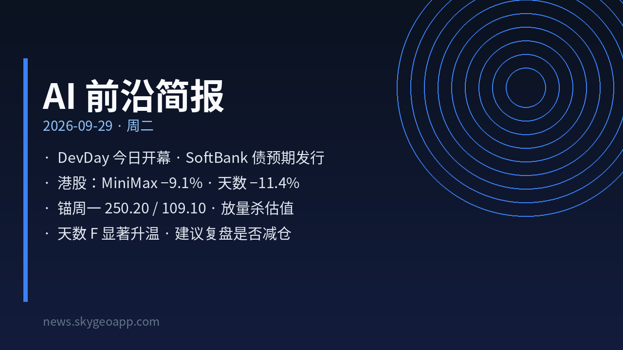 AI 前沿简报封面
