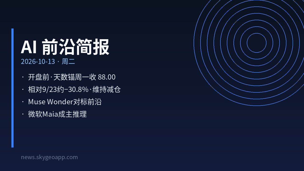AI 前沿简报封面