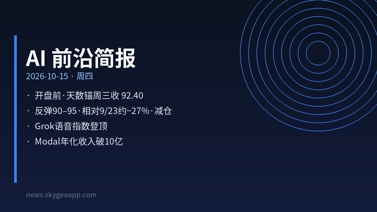 AI 前沿简报封面