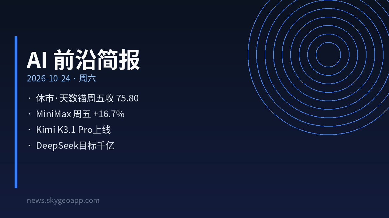 AI 前沿简报封面