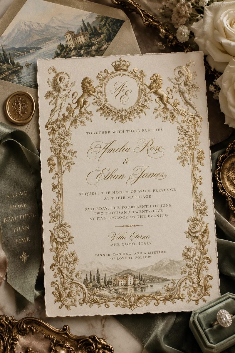 官方演示：带姓名、日期、地点的请柬