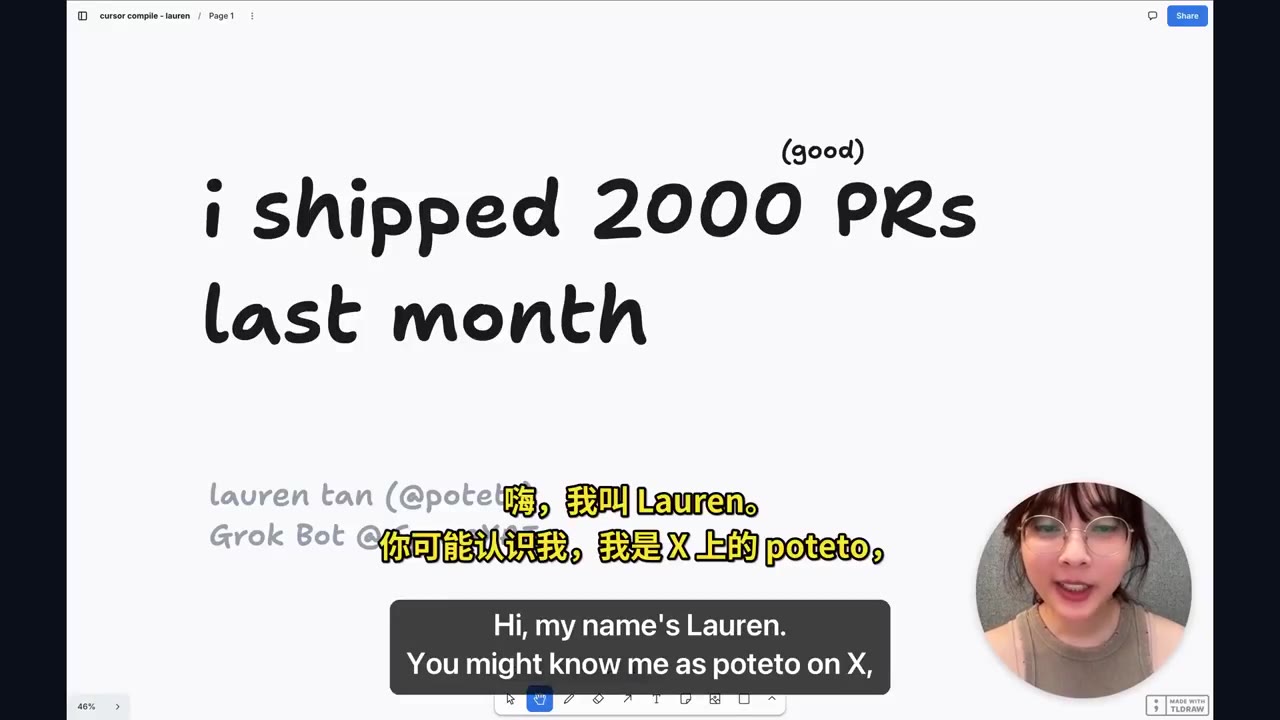 开场：i shipped 2000 PRs last month